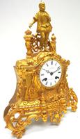 Antique Empire 8-day French Ormolu Mantle Clock – Figural Mantel Clock With Glass Dome (12 of 12) Antique Empire 8-day French Ormolu Mantle Clock – Figural Mantel Clock With Glass Dome (12 of 12)