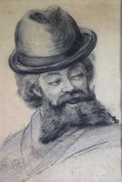 19th Century Charcoal Drawing Bearded Gent (3 of 10) 19th Century Charcoal Drawing Bearded Gent (3 of 10)