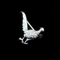 Antique Pheasant Bird Paste Sterling Silver Brooch Pin (2 of 7) Antique Pheasant Bird Paste Sterling Silver Brooch Pin (2 of 7)