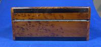 Victorian French Burr Cedar Jewellery Box with Inlay & Original Interior (10 of 13) Victorian French Burr Cedar Jewellery Box with Inlay & Original Interior (10 of 13)