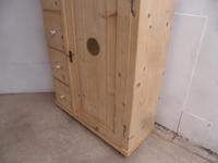Victorian Tall Antique Pine 4 Drawer Kitchen Storage Cupboard to wax / paint (3 of 12) Victorian Tall Antique Pine 4 Drawer Kitchen Storage Cupboard to wax / paint (3 of 12)