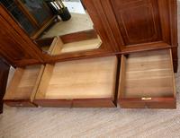 French Triple Wardrobe 19th Century Mahogany Mirrored (7 of 12) French Triple Wardrobe 19th Century Mahogany Mirrored (7 of 12)