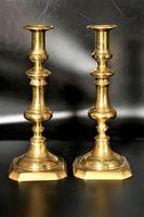 Good Pair of Mid 19th Century Brass Baluster Type Candlesticks (3 of 3) Good Pair of Mid 19th Century Brass Baluster Type Candlesticks (3 of 3)