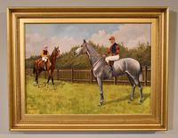Oil Painting Pair by Walter Vernon "Racehorse Scenes" (2 of 11) Oil Painting Pair by Walter Vernon "Racehorse Scenes" (2 of 11)