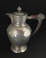 Mid Victorian Britannia Metal & Horn Handle Jug (2 of 5) Mid Victorian Britannia Metal & Horn Handle Jug (2 of 5)