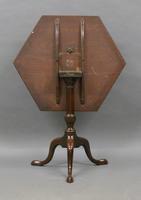 Unusual Georgian Hexagonal Tripod Table (5 of 5) Unusual Georgian Hexagonal Tripod Table (5 of 5)