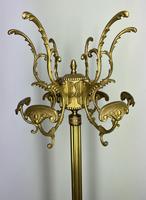 Coat Stand Vintage French Brass Ornate Hall Tree Hanger Rack LOT 3921