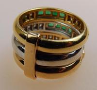 Stunning 18ct Gold, Diamond & Emerald Ring 17/n in Original Box 20th Century (5 of 10) Stunning 18ct Gold, Diamond & Emerald Ring 17/n in Original Box 20th Century (5 of 10)