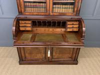 Large Victorian Mahogany Cylinder Bureau Bookcase (18 of 18) Large Victorian Mahogany Cylinder Bureau Bookcase (18 of 18)