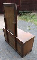 1940s Oak Dressing Table with Linen Fold Detail (4 of 4) 1940s Oak Dressing Table with Linen Fold Detail (4 of 4)