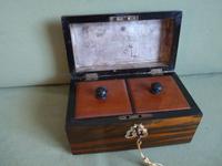 Dome Top Twin Tea Caddy - Original Lids c.1890 (3 of 6) Dome Top Twin Tea Caddy - Original Lids c.1890 (3 of 6)