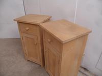 Large Tall Pair of Antique Pine Bedside Cabinets to wax / paint (2 of 8) Large Tall Pair of Antique Pine Bedside Cabinets to wax / paint (2 of 8)