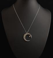 Victorian Silver Crescent Pendant, Paste & Emerald (3 of 9) Victorian Silver Crescent Pendant, Paste & Emerald (3 of 9)