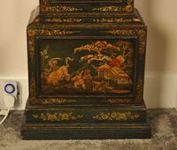 Windmills Green Lacquer Chinoiserie Longcase Grandfather Clock (7 of 10) Windmills Green Lacquer Chinoiserie Longcase Grandfather Clock (7 of 10)
