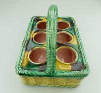 Attractive Novelty Majolica Pottery Eggery / Egg Stand Basket 19th Century (4 of 5) Attractive Novelty Majolica Pottery Eggery / Egg Stand Basket 19th Century (4 of 5)