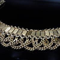 Vintage Aesthetic Gold on Sterling Silver Heavy Fancy Swag Collar Necklace (5 of 7) Vintage Aesthetic Gold on Sterling Silver Heavy Fancy Swag Collar Necklace (5 of 7)