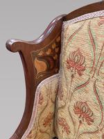 Art Nouveau Mahogany Inlaid Salon Settee (3 of 5) Art Nouveau Mahogany Inlaid Salon Settee (3 of 5)