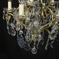 French Gilded & Crystal 10 Light Birdcage Antique Chandelier (5 of 10) French Gilded & Crystal 10 Light Birdcage Antique Chandelier (5 of 10)