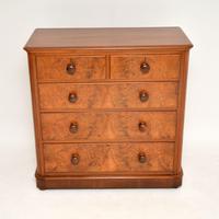 Antique Victorian Burr Walnut Chest of Drawers (4 of 9) Antique Victorian Burr Walnut Chest of Drawers (4 of 9)