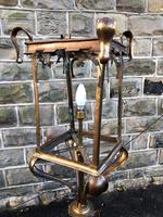 Pair of Antique Brass & Copper Lantern Lamps (2 of 10) Pair of Antique Brass & Copper Lantern Lamps (2 of 10)