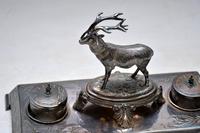 Antique Silver Plate Stag Inkwell Stand by James Deakin (4 of 8) Antique Silver Plate Stag Inkwell Stand by James Deakin (4 of 8)