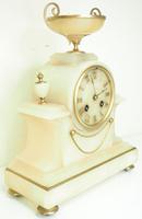 Wonderful French 8-Day Mantel Clock Alabaster Clock with Ormolu Mounts Striking A Bell (9 of 12) Wonderful French 8-Day Mantel Clock Alabaster Clock with Ormolu Mounts Striking A Bell (9 of 12)