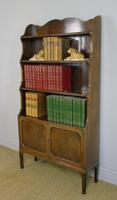 Antique Mahogany Waterfall Bookcase Cabinet (4 of 9) Antique Mahogany Waterfall Bookcase Cabinet (4 of 9)