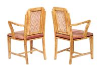Pair of Art Deco Lime Washed Open Elbow Chairs (b) c.1920 (2 of 2) Pair of Art Deco Lime Washed Open Elbow Chairs (b) c.1920 (2 of 2)
