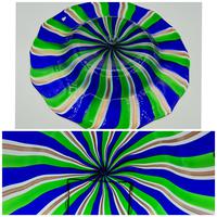 Rare Murano Glass XL Size Platter with Swirled Coloured Stripes (9 of 10) Rare Murano Glass XL Size Platter with Swirled Coloured Stripes (9 of 10)