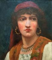 Fine Original 19th Century Antique Portrait Oil Painting of a Stunning Young Gypsy Girl (2 of 11) Fine Original 19th Century Antique Portrait Oil Painting of a Stunning Young Gypsy Girl (2 of 11)