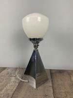 Art Deco Pyramid Starlite Chrome Table Lamp with Original Shade, Rewired & PAT Tested (2 of 7) Art Deco Pyramid Starlite Chrome Table Lamp with Original Shade, Rewired & PAT Tested (2 of 7)