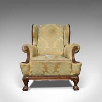 Antique Wing-Back Armchair, English, Fireside, Lounge, Seat, Edwardian, 1910 (10 of 12) Antique Wing-Back Armchair, English, Fireside, Lounge, Seat, Edwardian, 1910 (10 of 12)