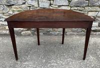 Georgian Mahogany Demi Lune D-End Console Table (6 of 14) Georgian Mahogany Demi Lune D-End Console Table (6 of 14)