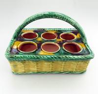 Attractive Novelty Majolica Pottery Eggery / Egg Stand Basket 19th Century (2 of 5) Attractive Novelty Majolica Pottery Eggery / Egg Stand Basket 19th Century (2 of 5)