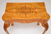 Antique Queen Anne Style Burr Walnut Card Table (8 of 11) Antique Queen Anne Style Burr Walnut Card Table (8 of 11)