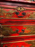 Antique Lacquered Chinoiserie Chest of Drawers (5 of 11) Antique Lacquered Chinoiserie Chest of Drawers (5 of 11)