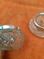 Antique Sterling Silver Cut Glass Salts Cellars 1906 Duncan & Scobbie Birmingham (7 of 9) Antique Sterling Silver Cut Glass Salts Cellars 1906 Duncan & Scobbie Birmingham (7 of 9)