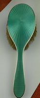 Antique Sterling Silver Hallmarked Green Guilloche Enamel Backed Brush 1928, Henry Matthews (8 of 8) Antique Sterling Silver Hallmarked Green Guilloche Enamel Backed Brush 1928, Henry Matthews (8 of 8)