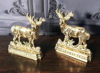 Pair of Victorian Cast Brass Stags (7 of 9) Pair of Victorian Cast Brass Stags (7 of 9)