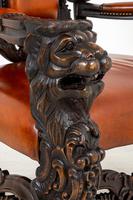 Superb Pair of Oak Throne Chairs (7 of 14) Superb Pair of Oak Throne Chairs (7 of 14)