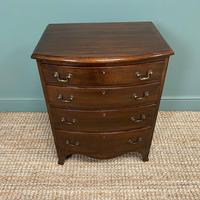 Small Edwardian Mahogany Antique Bow Fronted Chest of Drawers (3 of 8) Small Edwardian Mahogany Antique Bow Fronted Chest of Drawers (3 of 8)