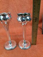 Pair of Antique Sterling Silver Hallmarked Tulip Vases 5 Inch 1904 Joseph Gloster (9 of 11) Pair of Antique Sterling Silver Hallmarked Tulip Vases 5 Inch 1904 Joseph Gloster (9 of 11)