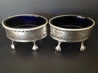 Pair of Hester Bateman Georgian Silver Table Salts - 1785 (4 of 8) Pair of Hester Bateman Georgian Silver Table Salts - 1785 (4 of 8)