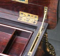 Fine Quality 19th Century French Ebonised & Amboyna Serpentine Sewing Table (10 of 21) Fine Quality 19th Century French Ebonised & Amboyna Serpentine Sewing Table (10 of 21)