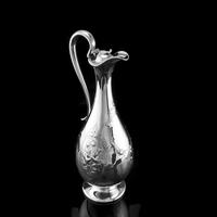Antique Victorian Solid Silver Claret Jug / Wine Ewer - Elkington 1864 (5 of 16) Antique Victorian Solid Silver Claret Jug / Wine Ewer - Elkington 1864 (5 of 16)
