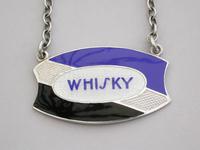 Pair of Art Deco Silver Enamel Wine Labels 'Whisky & Sherry' (6 of 10) Pair of Art Deco Silver Enamel Wine Labels 'Whisky & Sherry' (6 of 10)