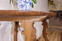 Charming 18th Century Italian Demi-Lune Lyre-Leg Fruitwood Table (11 of 13) Charming 18th Century Italian Demi-Lune Lyre-Leg Fruitwood Table (11 of 13)