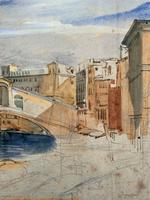 Large Early 1900s Venetian Venice Landscape Watercolour Study Sketch Painting (5 of 14) Large Early 1900s Venetian Venice Landscape Watercolour Study Sketch Painting (5 of 14)
