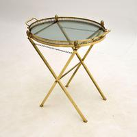 Vintage French Brass Folding Side Table (3 of 8) Vintage French Brass Folding Side Table (3 of 8)