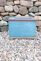 Swedish 'folk art' original blue paint box from hälsingland region, 1847. (2 of 26) Swedish 'folk art' original blue paint box from hälsingland region, 1847. (2 of 26)